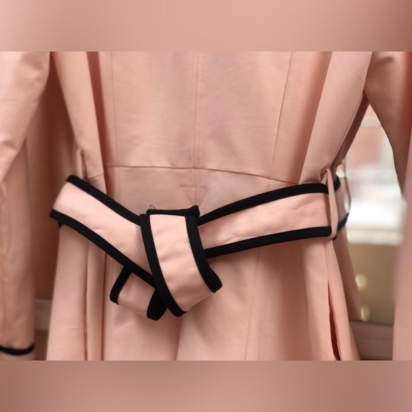 High-End Pale Pink Double Breasted Coat - Picture 6 of 6